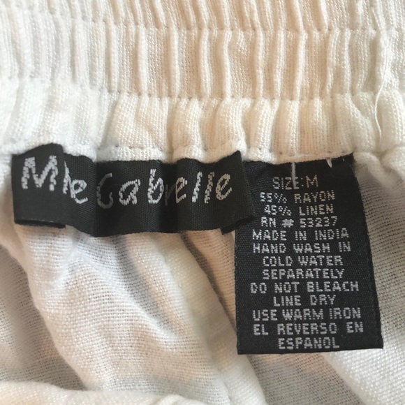 MLLE GABRIELLE WHITE CAPRI OUTFIT SLEEVELESS SZ M - Picture 8 of 9